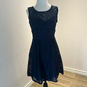 B.Darlin Blue Lace Dress